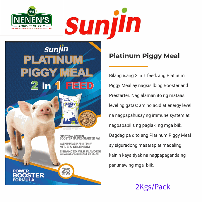 Sunjin Platinum Piggy Meal (1 Pack 2kgs)